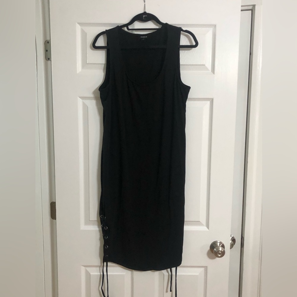 Black Jersey MIDI Dress | Torrid size 1